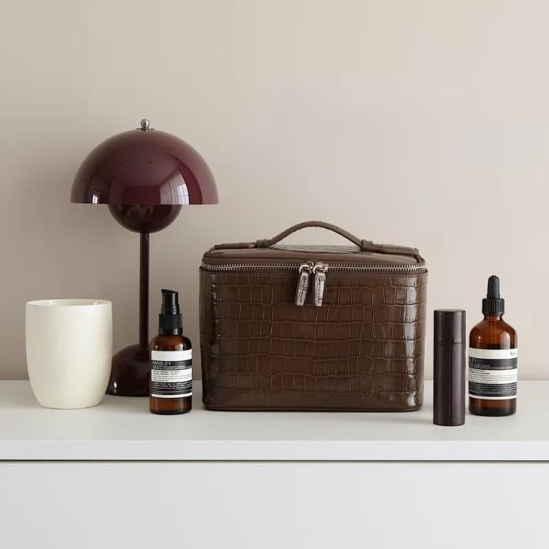 Brown Croc vanity